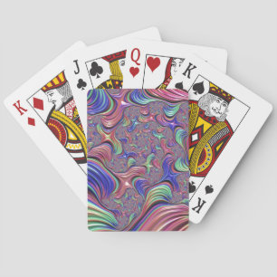 Jeu De Cartes Vortex coloré Abstrait Trippy Spiral Fractal