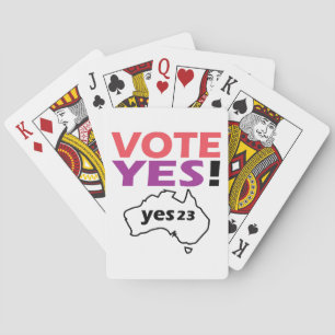 Jeu De Cartes Votez Oui Pour La Voix Des Australiens Indigènes