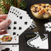 Jeu De Cartes Votre Chorale Nom Piano Keyboard Musical (In Situ)