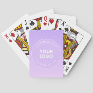 Jeu De Cartes Votre logo Dégradé ombré lavande subtil