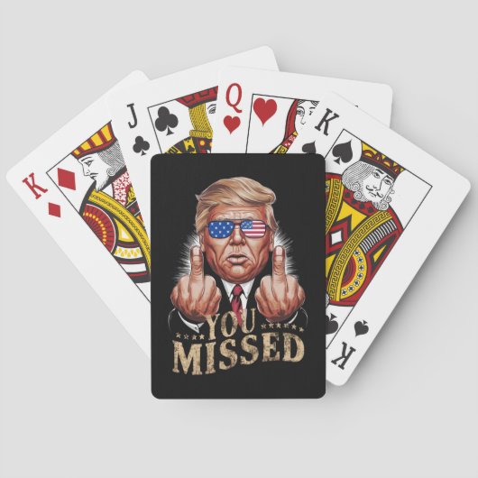 Jeu De Cartes Vous avez manqué l'élection américaine de Donald T (dos)