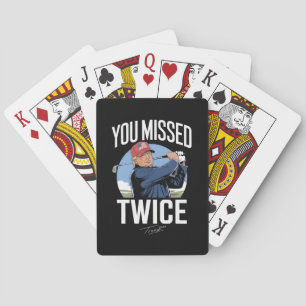 Jeu De Cartes Vous avez raté deux fois Golf 2024 Votez Trump M'a