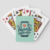 Jeu De Cartes Vous êtes mon affection numérique de notification  (dos)