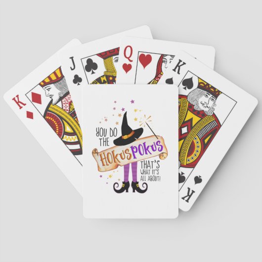 Jeu De Cartes Vous faites le Hokus Pokus Witch Magic ID982 (dos)