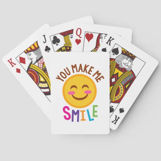 Jeu De Cartes Vous me faites le sourire Emoji (dos)