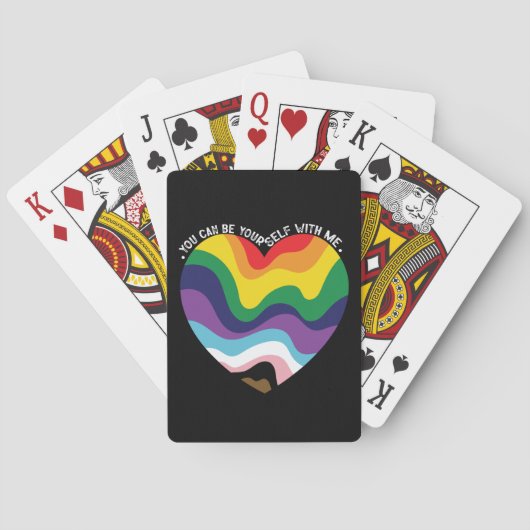 Jeu De Cartes Vous Pouvez Être Vous-Même Avec Moi, LGBT Transgen (dos)