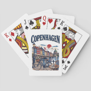 Jeu De Cartes Voyage à Copenhague Danemark Port de Nyhavn