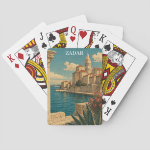 Jeu De Cartes Voyage à Zadar Croatie Côte Adriatique