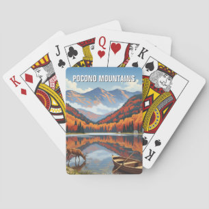 Jeu De Cartes Voyage dans les montagnes Pocono en Pennsylvanie