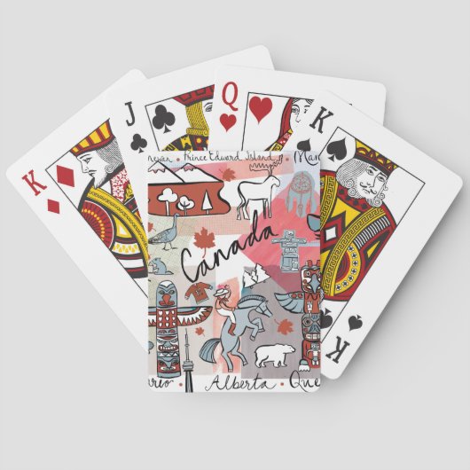 Jeu De Cartes Voyage mondial - Canada (dos)