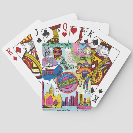 Jeu De Cartes Voyage mondial - Hong Kong (dos)