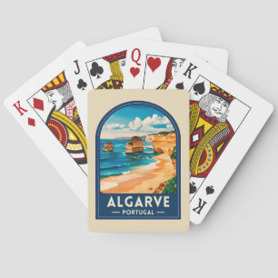 Jeu De Cartes Voyage Rétro Algarve Portugal Bord de Mer Rétro