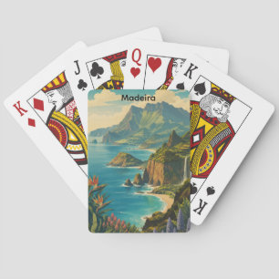 Jeu De Cartes Voyage Rétro Vintage Madère Île Atlantique