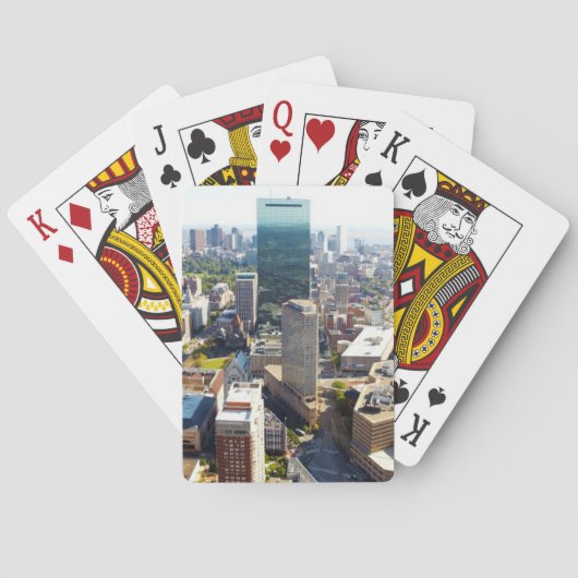 Jeu De Cartes Vue aérienne de Boston 2 (dos)