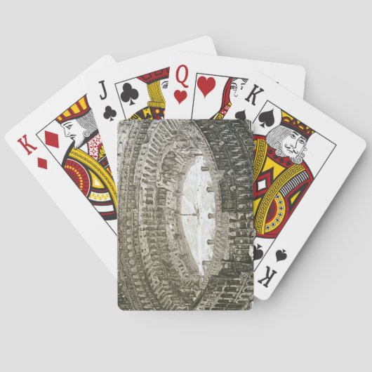 Jeu De Cartes Vue aérienne du Colosseum à Rome des 'vues o (dos)