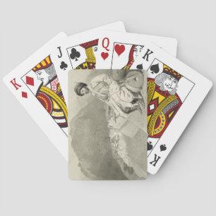 Jeu De Cartes Vue de Ghimri et portrait de hadji-Mourad, plat