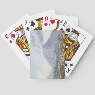 Jeu De Cartes Vue de l'Atrio di Cavallo entre Somma et Vesuve