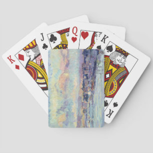 Jeu De Cartes Vue de Paris (huile sur toile)
