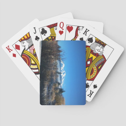 Jeu De Cartes Vue d'hiver à Mount Shasta, CA (dos)