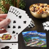 Jeu De Cartes Vue Panoramique De L'Everest Mountain Nepal (In Situ)