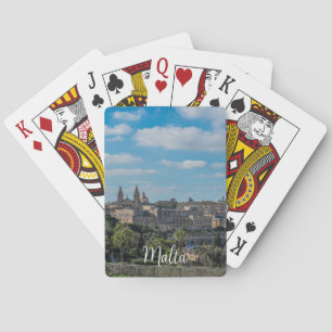 Jeu De Cartes Vue panoramique sur la vieille ville de La Valette