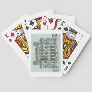 Jeu De Cartes Vue sur la façade de Villa Borghese, Rome (engrave