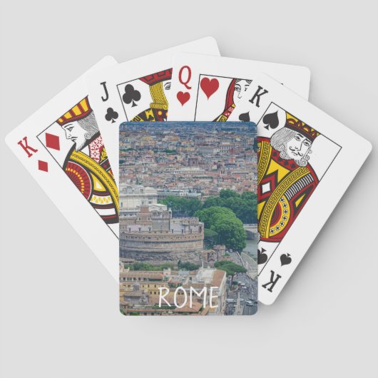 Jeu De Cartes Vue sur le centre historique de Rome (dos)