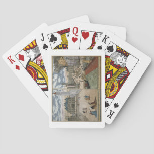 Jeu De Cartes Vue sur San Marco et le Palazzo Ducale au feu,