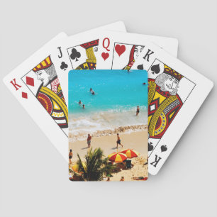 Jeu De Cartes Vue surélevée de la scène de Waikiki Beach, Honolu