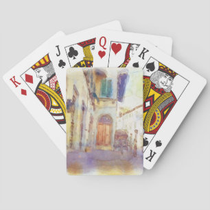 Jeu De Cartes Vues de Florence en aquarelle artistique