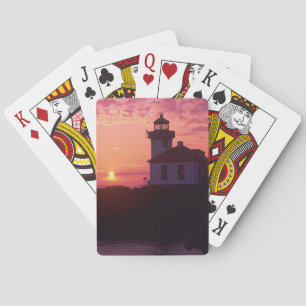 Jeu De Cartes WA, île San Juan, phare de Lime Kiln, 1919,