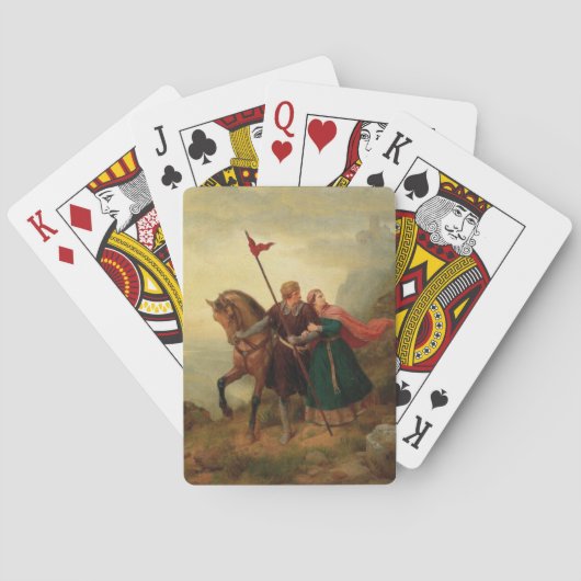 Jeu De Cartes Walther et Hildegund fuient avec leur cheval (dos)