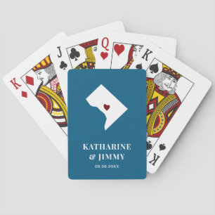 Jeu De Cartes Washington D.C. Wedding Favor Deck of Cards, Carte