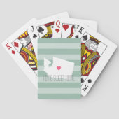 Jeu De Cartes Washington Map Accueil Amour de l'État avec le coe (dos)