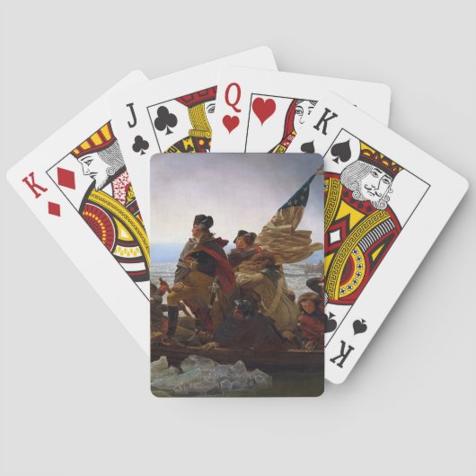 Jeu De Cartes Washington traversant le Delaware Art (dos)