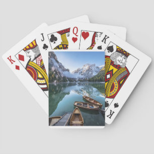 Jeu De Cartes Water   Lac de Braies Dolomites Italie