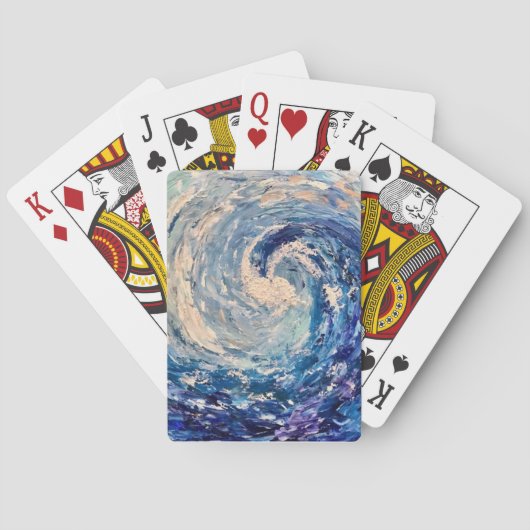 Jeu De Cartes Wave Design Classic Playing Cartes (dos)