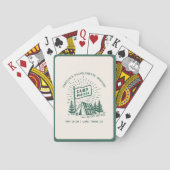 Jeu De Cartes Week-end de camping pour filles célibataires rétro (dos)