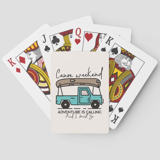 Jeu De Cartes Week-end en canoë (dos)