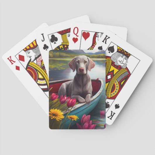 Jeu De Cartes Weimaraner sur une pédale : une aventure Pittoresq (dos)