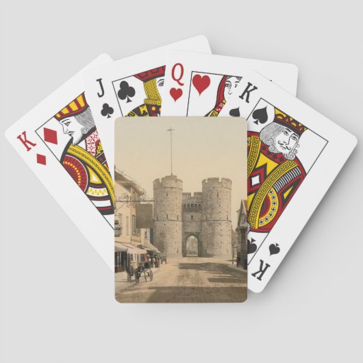 Jeu De Cartes West Gate, Canterbury, Kent, Angleterre (dos)