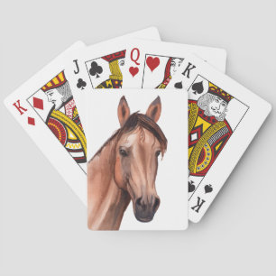 Jeu De Cartes Western Equestria Watercolor Horse Jouer des carte
