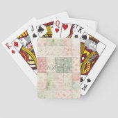 Jeu De Cartes Western Mint Pink Floral Quilt Patterns (dos)