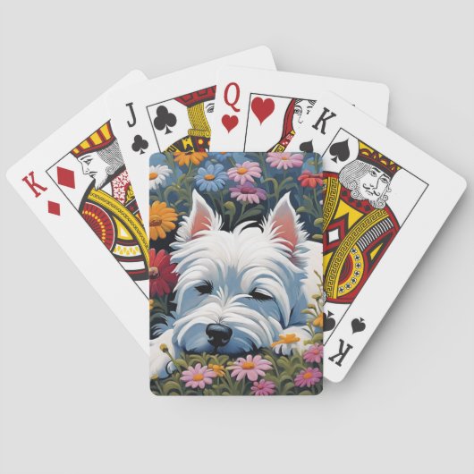 Jeu De Cartes Westie jouer aux cartes (dos)