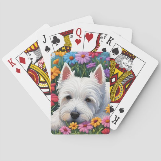 Jeu De Cartes Westie jouer aux cartes (dos)