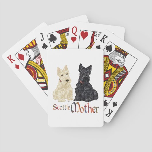 Jeu De Cartes Wheates & Black Scottish Terriers Mother (dos)