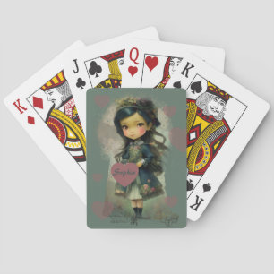 Jeu De Cartes Whimsical Kawaii Fairy Tale Girl