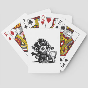 Jeu De Cartes Whimsigoth Cyborg Internet Troll Design d'art Vint