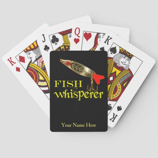 Jeu De Cartes Whisperer de poisson personnalisé (dos)