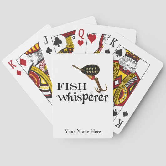 Jeu De Cartes Whisperer de poisson personnalisé (dos)